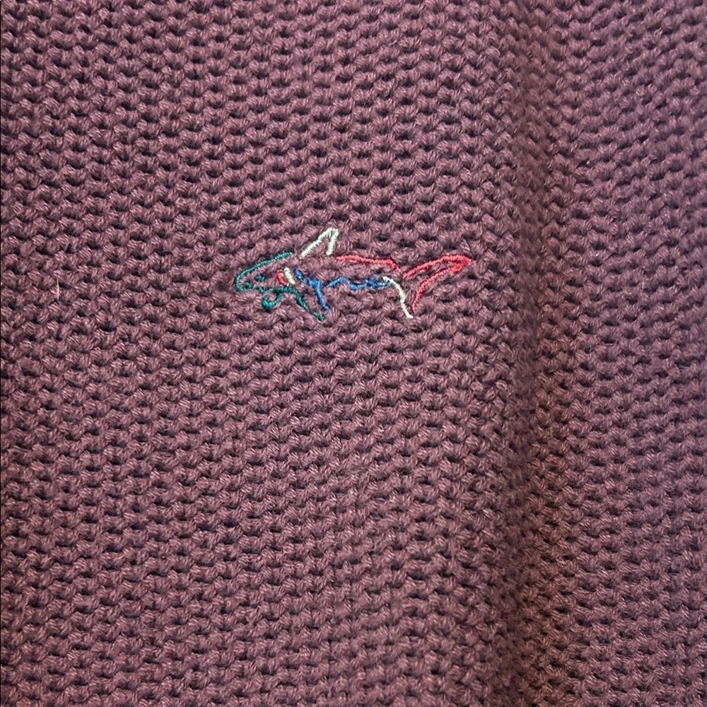 Vgt Greg Norman Collection Men's Crewneck Sweater in Deep Burgundy - Picture 2 of 6